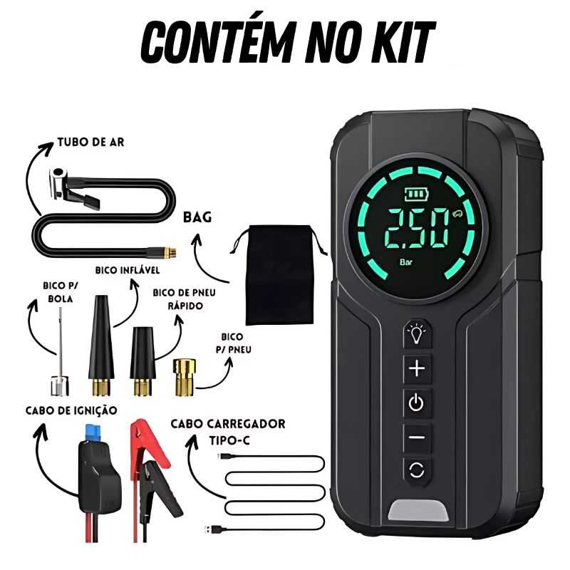 TurboPump™ – Auxiliar de Partida 4 EM 1  | PROMOÇÃO DE LANÇAMENTO