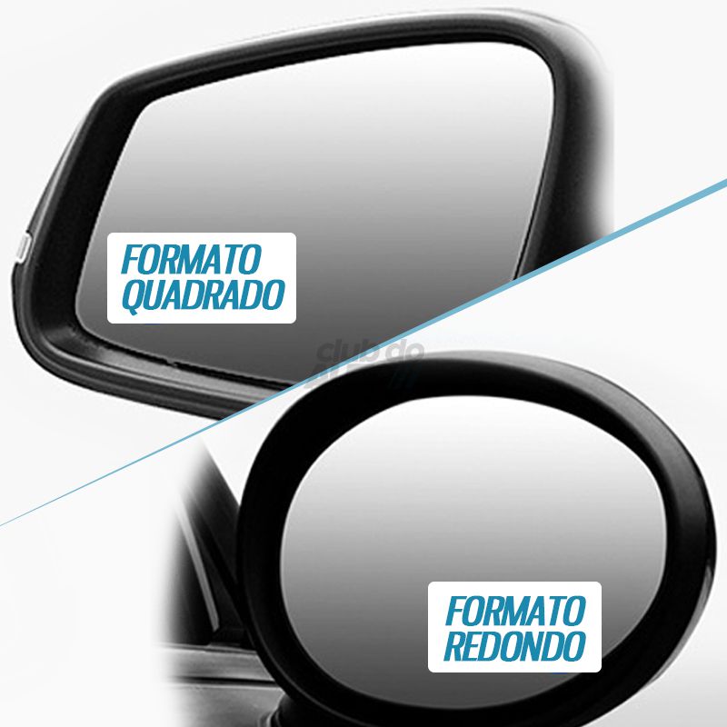EasyVision™ 2.0 Espelho Convexo Auxiliar para Retrovisor Universal - 2 Pçs