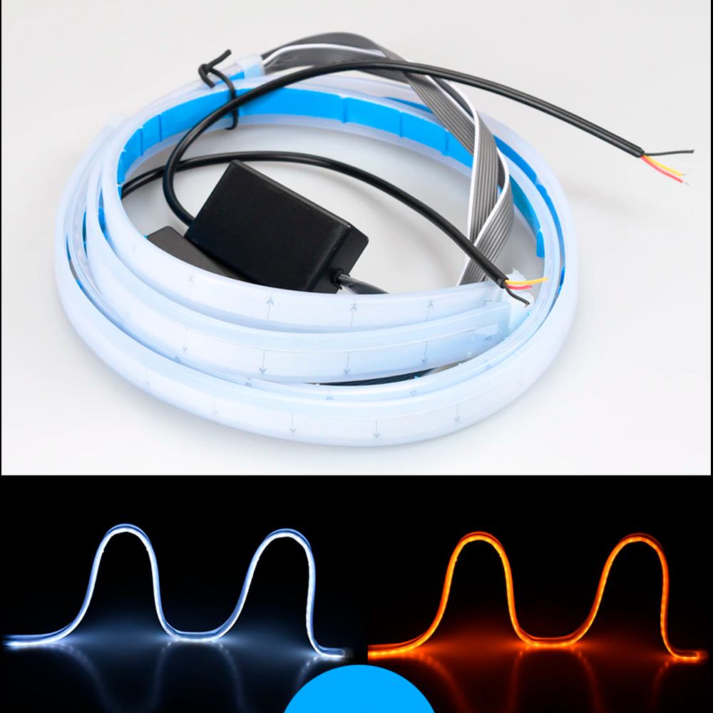 Fita de LED para Farol DRL Sequencial para Caminhão 24v - 2 Pçs