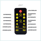 LED Expressões Gestuais Divertidas para Carros