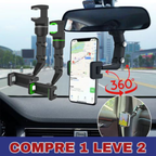 [COMPRE 1 LEVE 2] KIT 2 UNIDADES Orbitech 360º Pro - Ultra resistente, firme e não balança - Compatível com todos os modelos de carros e celulares