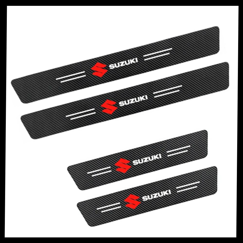 CarbonFilm™ Protetor de Soleira Anti-risco Premium - 4 Pçs