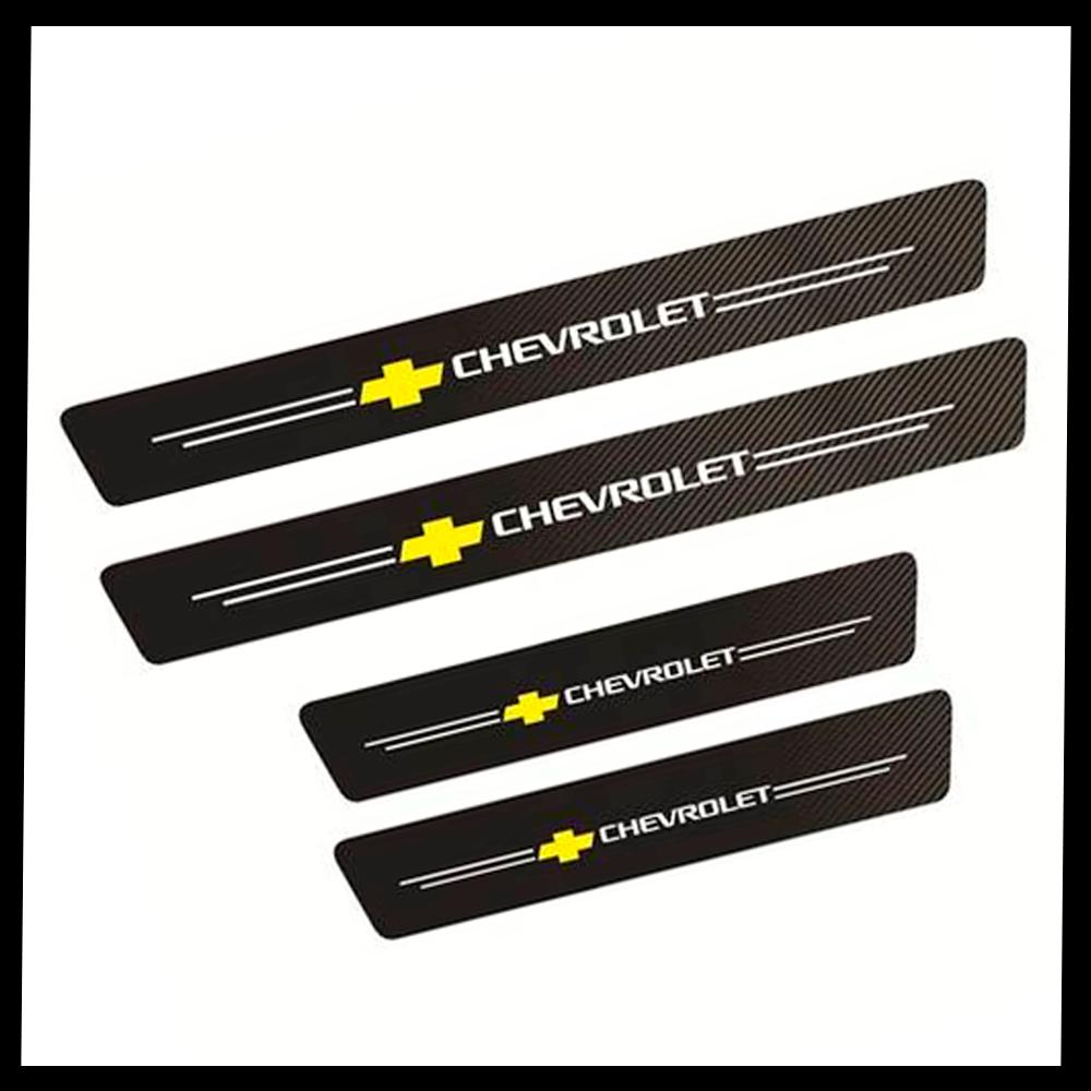 CarbonFilm™ Protetor de Soleira Anti-risco Premium - 4 Pçs