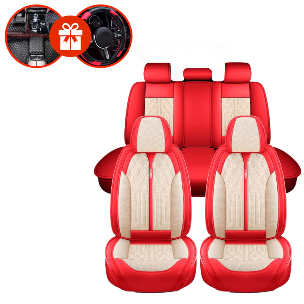 Capa Completa Automotiva Universal Aureon em Couro Legítimo e AirBag +BRINDES: Tapete e Capa Para Volante