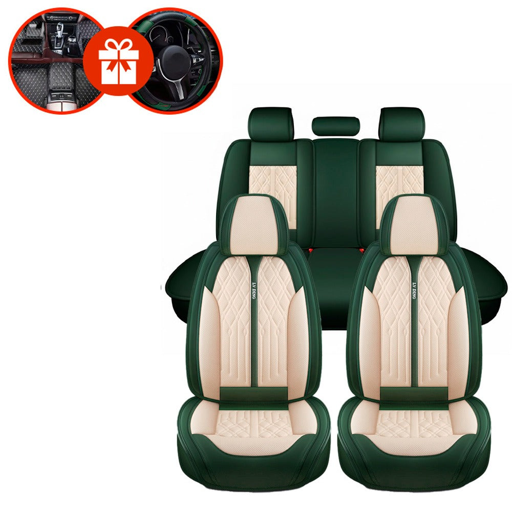 Capa Completa Automotiva Universal Aureon em Couro Legítimo e AirBag +BRINDES: Tapete e Capa Para Volante