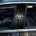 Adesivo para Coluna do Carro Personalizado Universal - 2 Pçs